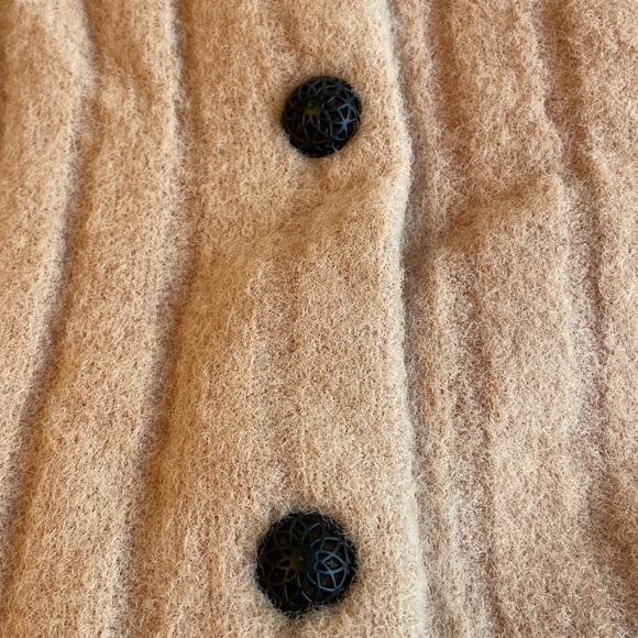 FREE PEOPLE SLOANE Short Elbow Sleeve Cardigan Size Small Peach Blush Pink NEW! - Picture 14 of 16